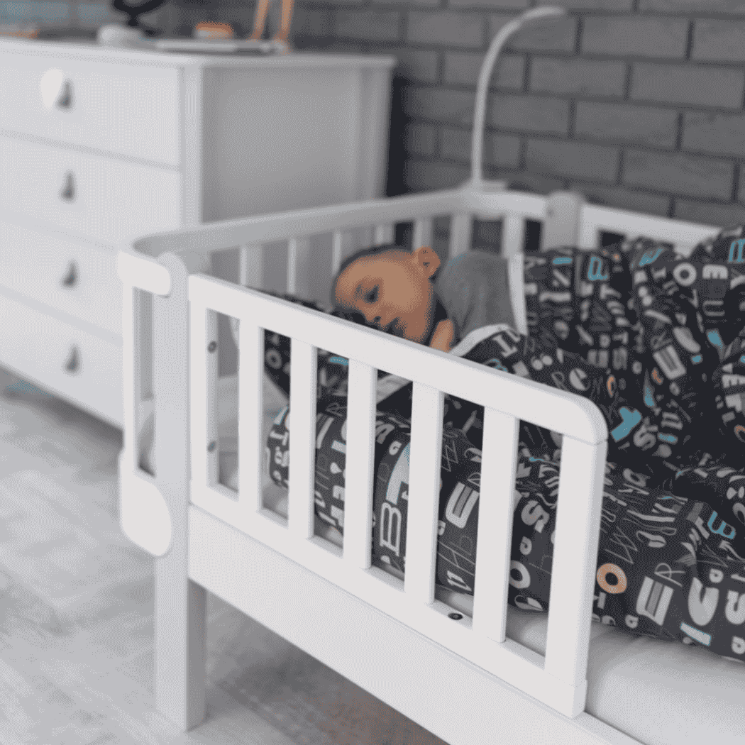 Postel pro Teenagery Zukko 160 Gekko Kids, Bílá / Šedá